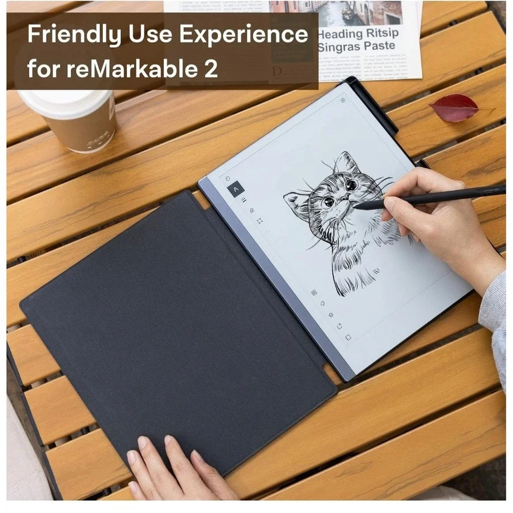 CoBak Case for Remarkable‎ 2 Paper Tablet Cover with Pen Holder Daisy Green